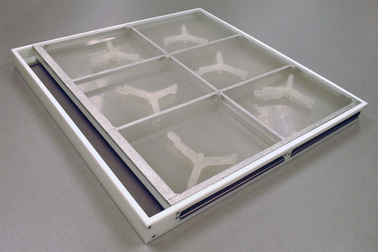 TPU sieve cleaners installed in a plansifter sieve frame